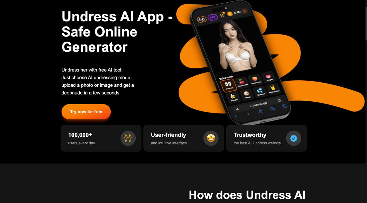 Undress.app AI tool preview
